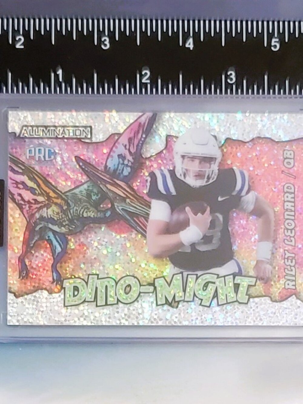 Riley Leonard 2023 Wild Card Alumination Dino-Might /25  Colts  #AD-RL